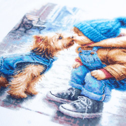 Cross stitch kit  First Friend 27 x 27 cm 70-51
