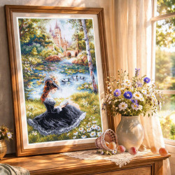 Cross stitch kit  Romantic Novel 27 x 40 cm 70-53