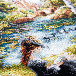 Cross stitch kit  Romantic Novel 27 x 40 cm 70-53