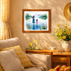 Cross stitch kit  With Mom! 24 x 26 cm 70-60