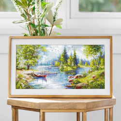 Cross stitch kit  A Day in Calm 37 x 19 cm 70-61