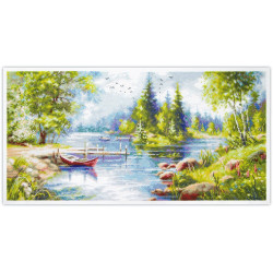 Cross stitch kit  A Day in Calm 37 x 19 cm 70-61