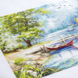 Cross stitch kit  A Day in Calm 37 x 19 cm 70-61