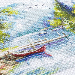 Cross stitch kit  A Day in Calm 37 x 19 cm 70-61