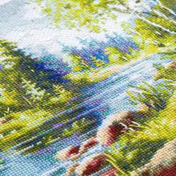 Cross stitch kit  A Day in Calm 37 x 19 cm 70-61