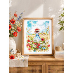 Cross stitch kit  Midsummer 19 x 26 cm 70-65