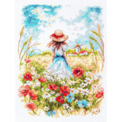 Cross stitch kit  Midsummer 19 x 26 cm 70-65