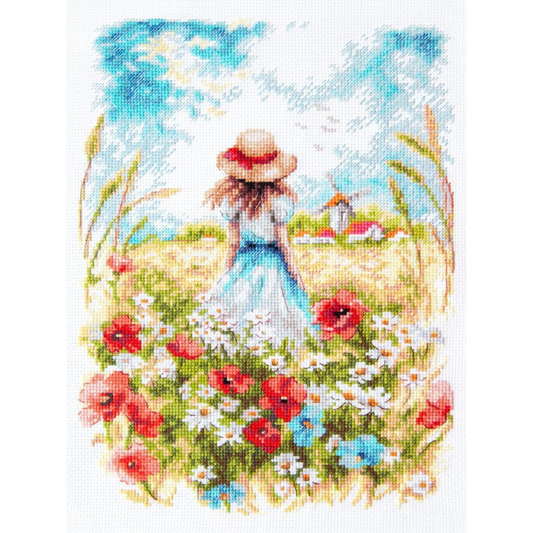 Cross stitch kit  Midsummer 19 x 26 cm 70-65
