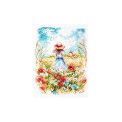 Cross stitch kit  Midsummer 19 x 26 cm 70-65