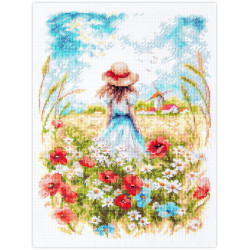 Cross stitch kit  Midsummer 19 x 26 cm 70-65