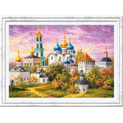 Cross stitch kit  The Holy Trinity-St. Sergius Lavra 40 x 30 cm 75-06