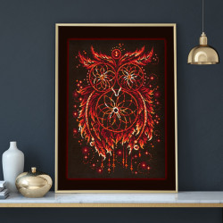 Cross stitch kit  Flames of Soul 29 x 40 cm 88-11