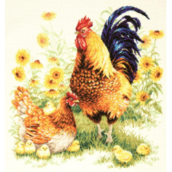 Cross stitch kit  Family 39 x 41 cm 64-09