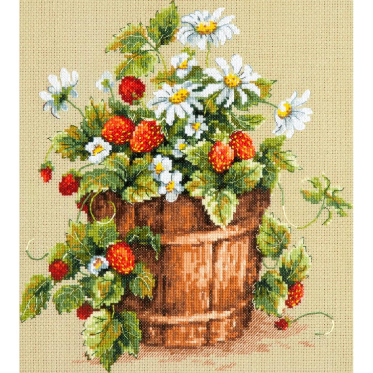 Cross stitch kit  Taste of summer 24 x 26 cm 55-12
