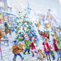 Cross stitch kit  Christmas Eve 46 x 31 cm 540-250