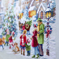 Cross stitch kit  Christmas Eve 46 x 31 cm 540-250