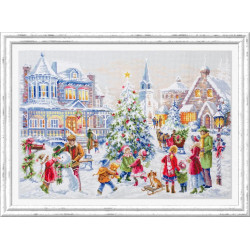 Cross stitch kit  Christmas Eve 46 x 31 cm 540-250