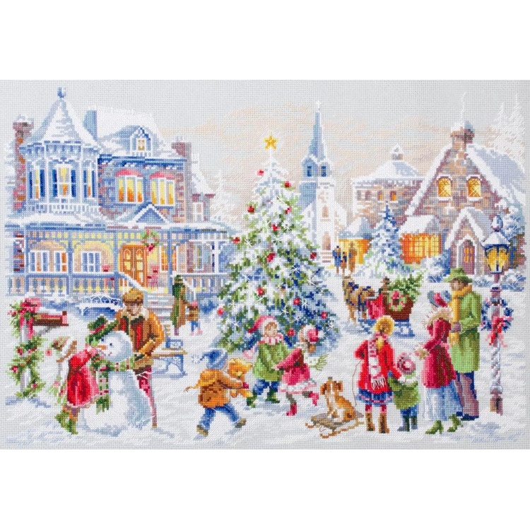 Cross stitch kit  Christmas Eve 46 x 31 cm 540-250