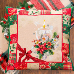 Cross stitch kit Christmas Candle 16 x 23 cm 540-231