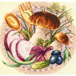 Cross stitch kit  Favorite snacks 27 x 27 cm 54-03