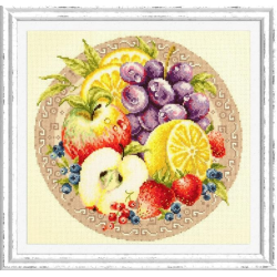 Cross stitch kit  Fruits 27 x 27 cm 54-02 MN-54-02