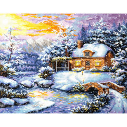 Cross stitch kit  Winter's tale 40 x 32 cm 45-08