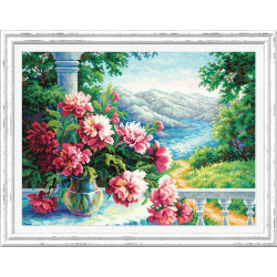 Cross stitch kit  Heady bouquet 40 x 30 cm 44-18