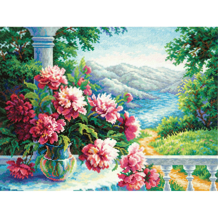 Cross stitch kit  Heady bouquet 40 x 30 cm 44-18 MN-44-18