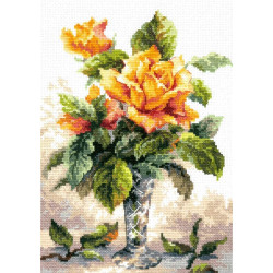 Cross stitch kit  Yellow Roses 20 x 27 cm 40-79