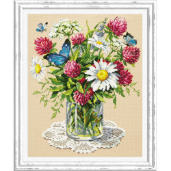 Cross stitch kit  Bouquet 25 x 31 cm 40-77