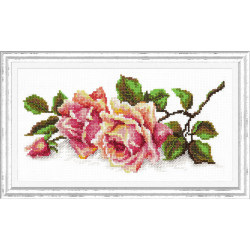 Cross stitch kit  The scent of roses 25 x 12 cm 40-48