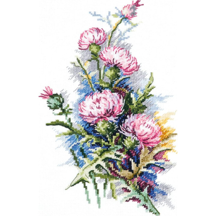 Cross stitch kit  Thistle 14 x 23 cm 40-47