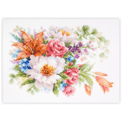 Cross stitch kit  Gentle Flowers 26 x 19 cm 210-313