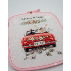 Cross stitch kit Just Married 15x20 cm SRA1053