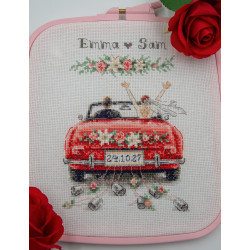 Cross stitch kit Just Married 15x20 cm SRA1053