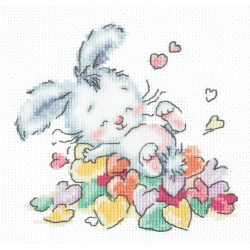 Cross stitch kit  Bathed in love 13 x 12 cm 19-07