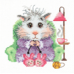 Cross stitch kit  I knit to order 12 x 12 cm 18-95