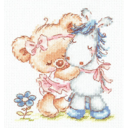Cross stitch kit  I love my horse 12 x 13 cm 17-18