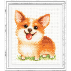 Cross stitch kit  Keep a smile 10 x 13 cm 16-18