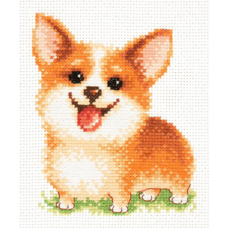 Cross stitch kit  Keep a smile 10 x 13 cm 16-18 MN-16-18