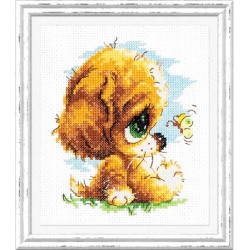 Cross stitch kit Cute 12 x 14 cm 16-14