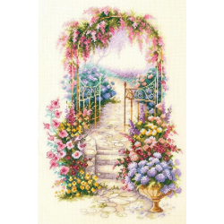 Cross stitch kit  Entrance to the Garden 23 x 34 cm 110-001