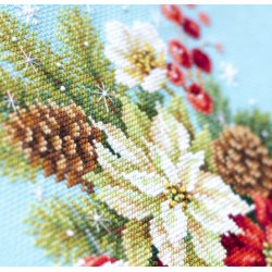 Cross stitch kit  Merry Christmas! 17 x 22 cm 100-241
