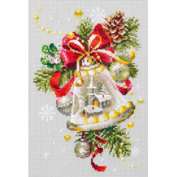 Cross stitch kit  Christmas Bell 16 x 23 cm 100-232