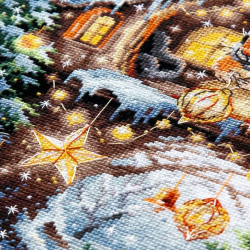 Cross stitch kit Happy New Year! 26 x 26 cm 70-52