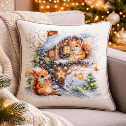 Cross stitch kit Happy New Year! 26 x 26 cm 70-52