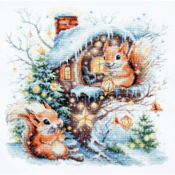 Cross stitch kit Happy New Year! 26 x 26 cm 70-52