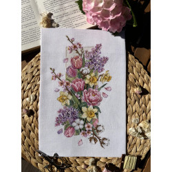 Kreuzstich-Set "Blumenwalzer" 16 x 27,5 cm SANV-58