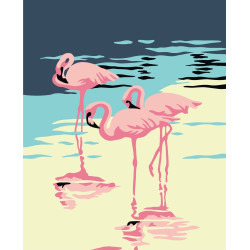 Wizardi tapybos pagal numerius rinkinys. Flamingo 13x16 cm MINI035