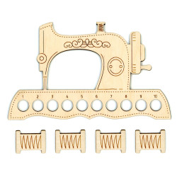 Швейная машина-органайзер для мулине + 4 катушки OR-037